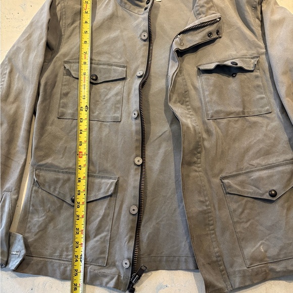 Gustin Men's Large 13.5 oz FIELD JACKET - WAXED CHARCOAL - Picture 3 of 5